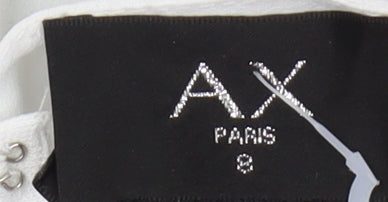 AX Paris Women's Black Polka Dot MIDI Slip Dress, Size 8