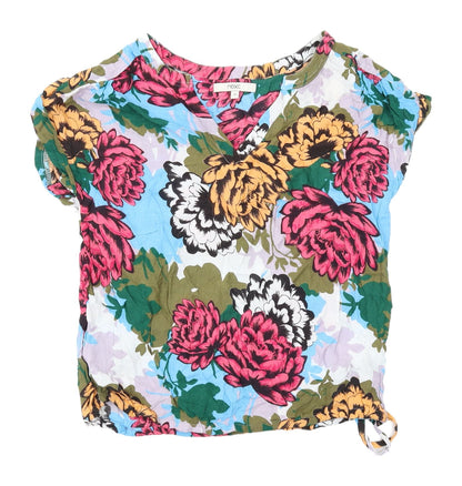 Womens UK Size 10 NEXT Multicoloured Tunic Blouse
