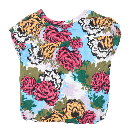 Womens UK Size 10 NEXT Multicoloured Tunic Blouse