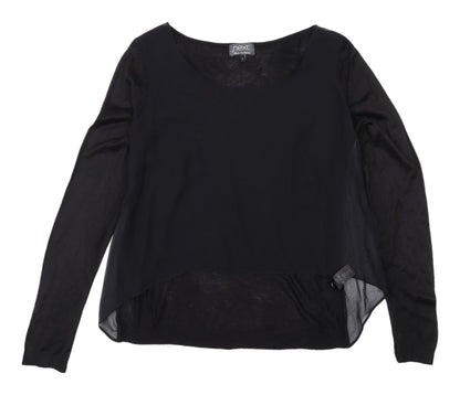Womens UK Size 12 NEXT Black Basic Blouse