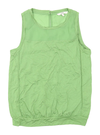 Womens UK Size 10 NEXT Green Basic Tank