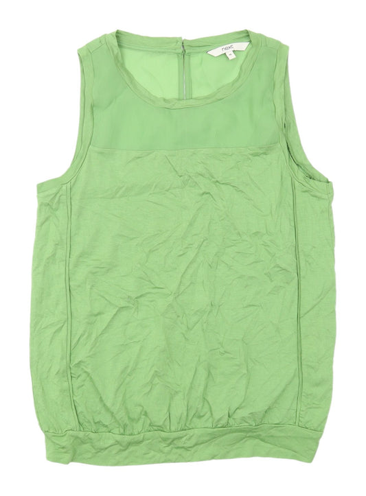 Womens UK Size 10 NEXT Green Basic Tank