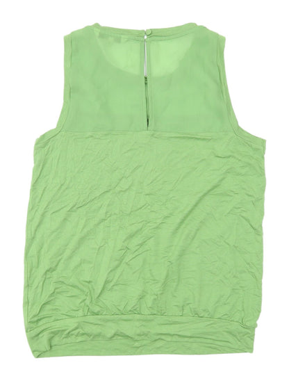 Womens UK Size 10 NEXT Green Basic Tank