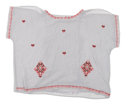 Womens UK Size 10 NEXT White Basic Blouse