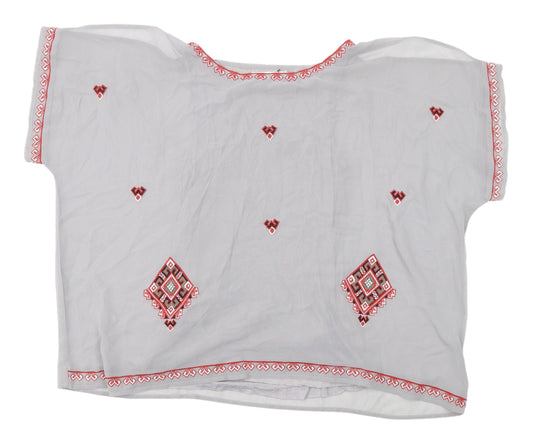 Womens UK Size 10 NEXT White Basic Blouse