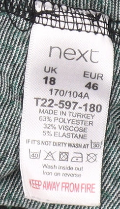 Next Women's Multicoloured Geometric Sheath Dress Size 18