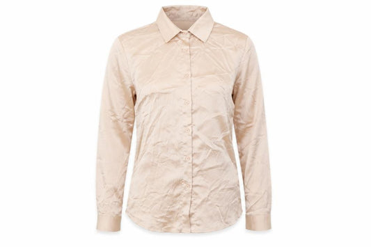Womens UK Size 12 I SAW IT FIRST Beige Basic Button-Up