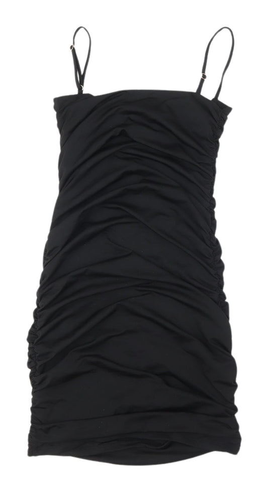 Oh Polly Women's Black Bodycon Dress Size 8