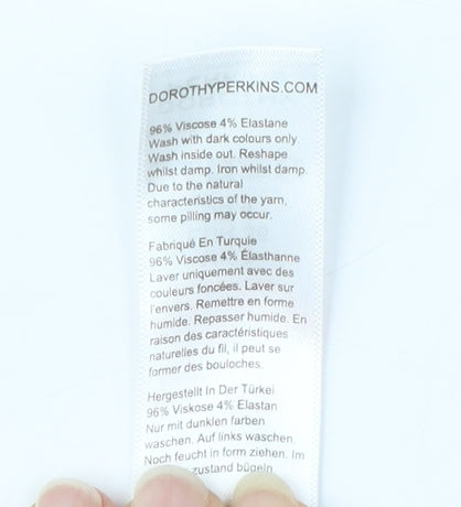 Dorothy Perkins Floral Skater Dress, Black, Size 8