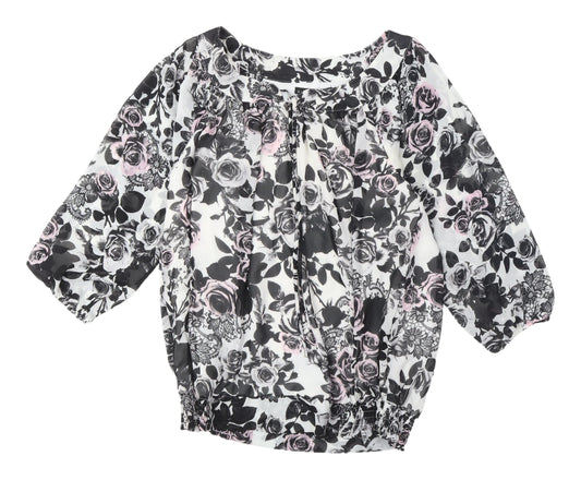 Womens UK Size 6 David Emanuel Multicoloured  Blouse