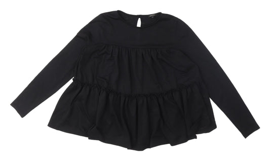 Womens UK Size 8 River Island Black  Blouse