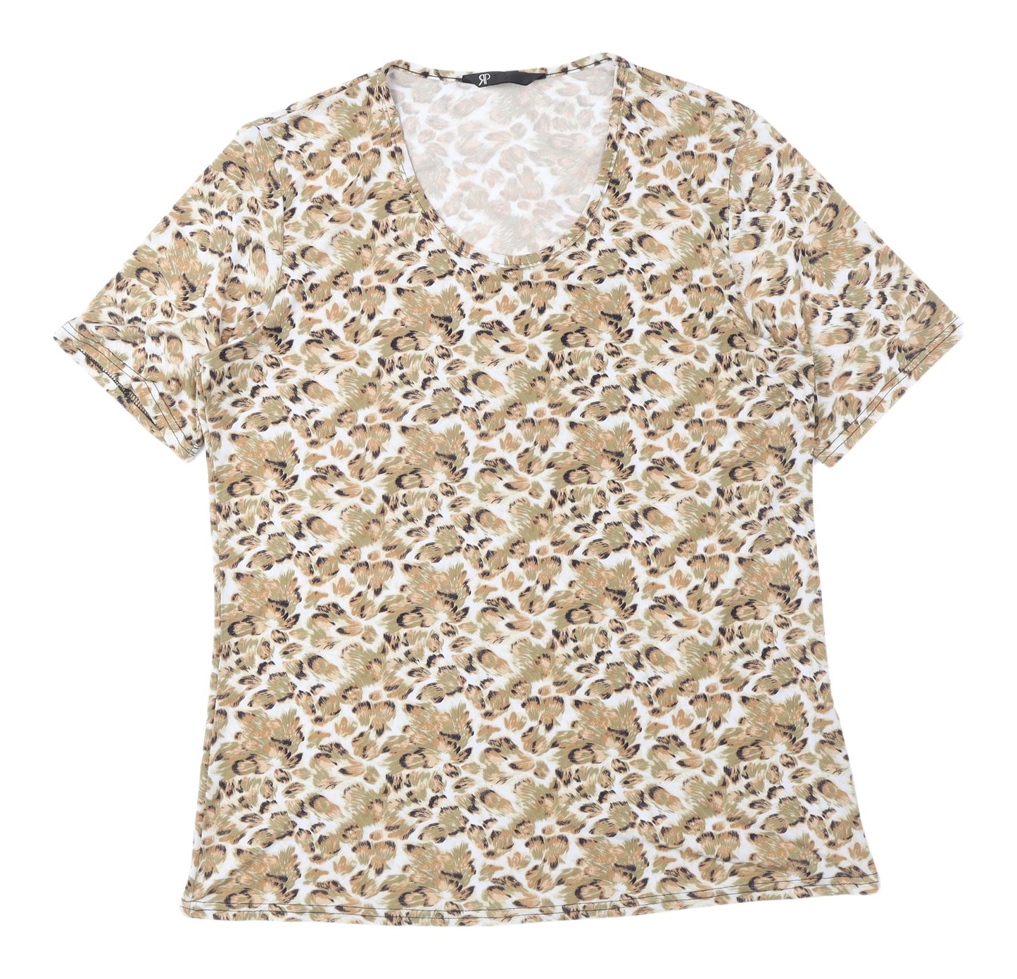 RP Women's Multicoloured Animal Print T-Shirt, Size 14-16