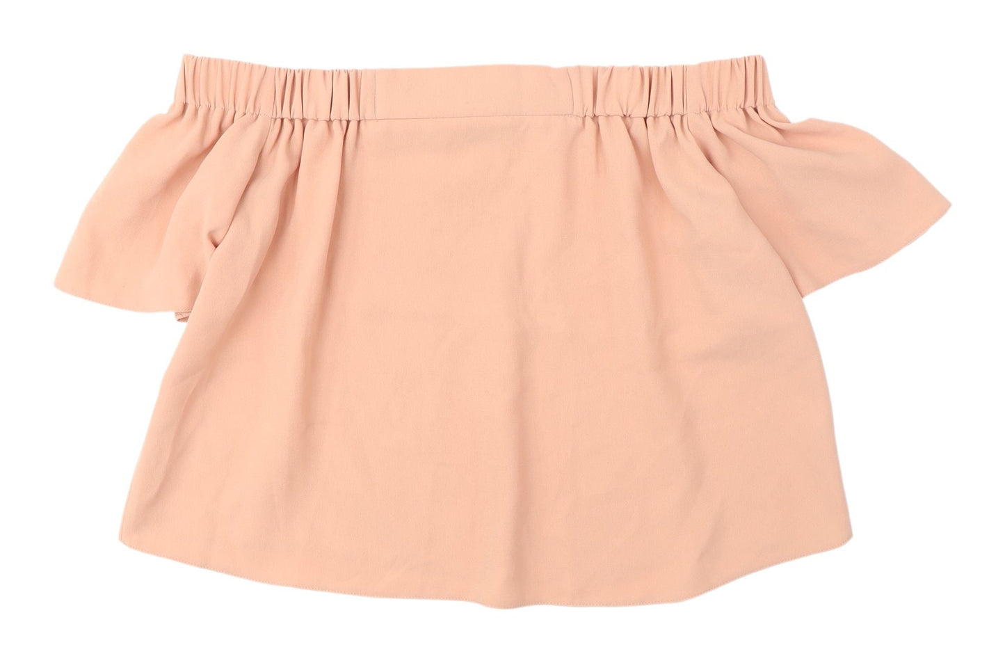Womens UK Size 10 Topshop Beige Off the Shoulder Blouse
