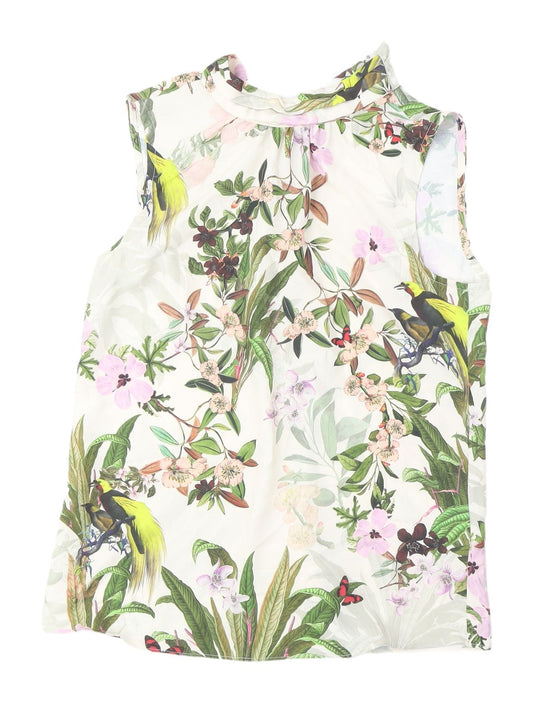 Womens UK Size XS H&M Multicoloured Basic Blouse