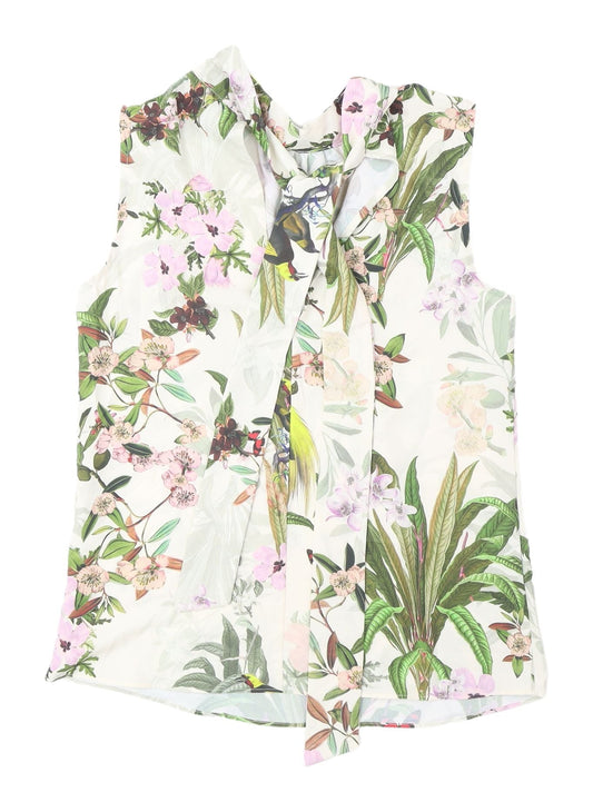 Womens UK Size XS H&M Multicoloured Basic Blouse