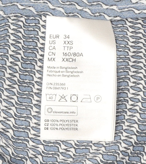 Womens UK Size 6 H&M Blue  Blouse