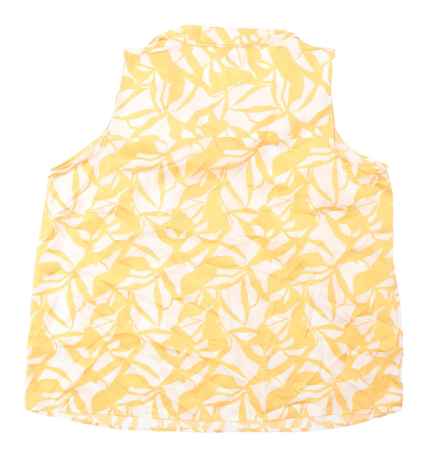 Womens UK Size 18 Marks and Spencer Yellow Camisole Blouse