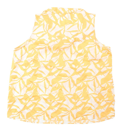 Womens UK Size 18 Marks and Spencer Yellow Camisole Blouse