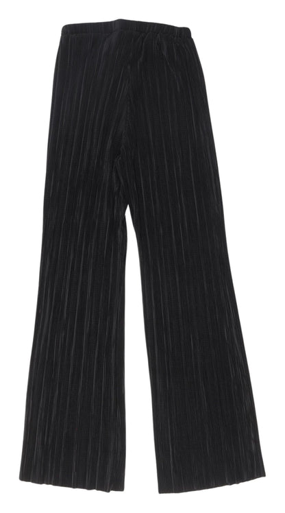 Bisou's Project Women's Black Wide-Leg Trousers S