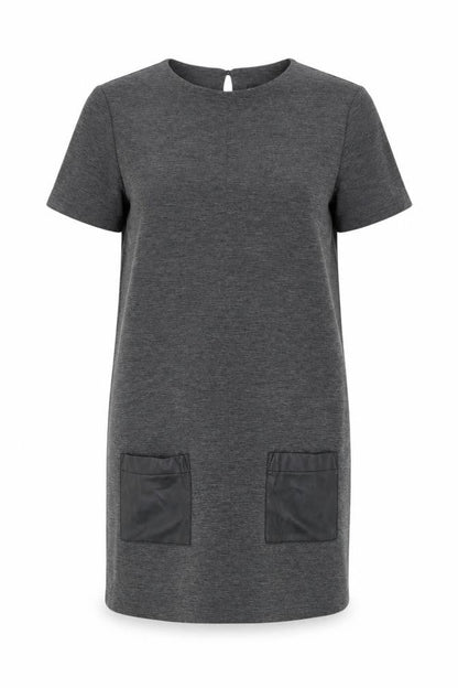 Dorothy Perkins Women's Grey Shift Dress Size 8