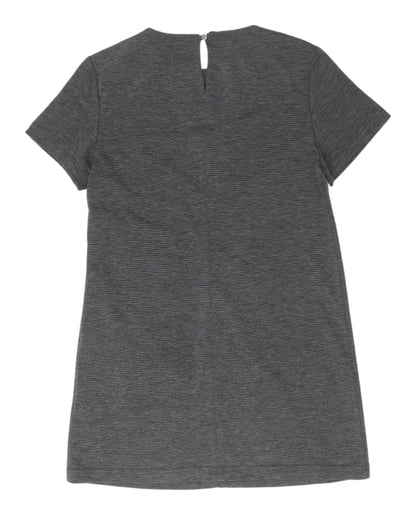 Dorothy Perkins Women's Grey Shift Dress Size 8