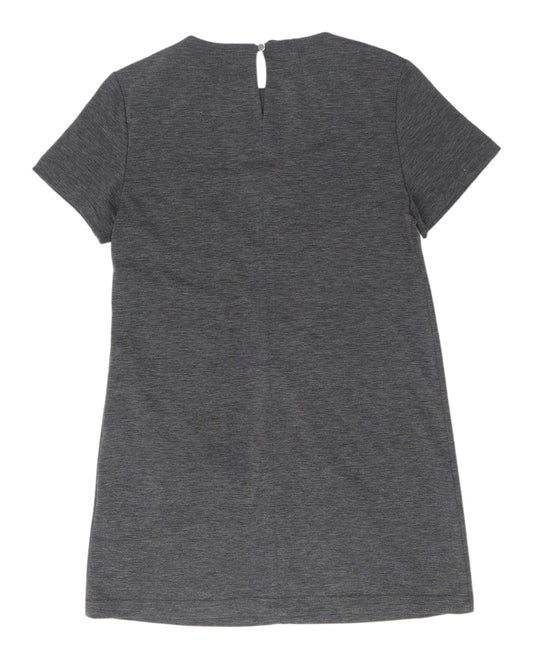 Dorothy Perkins Women's Grey Shift Dress Size 8