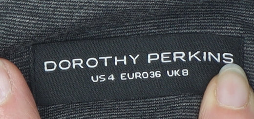 Dorothy Perkins Women's Grey Shift Dress Size 8