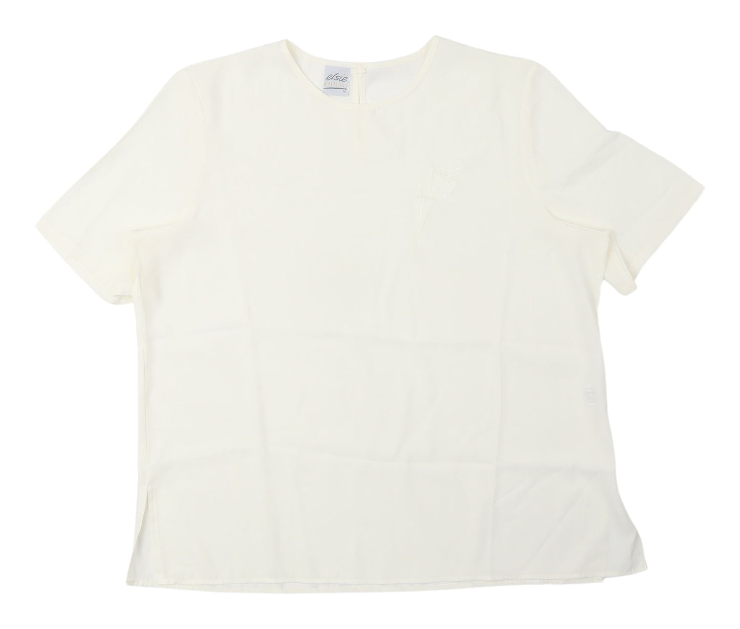 Elsie Whiteley Women's Ivory Basic Blouse, Size 16