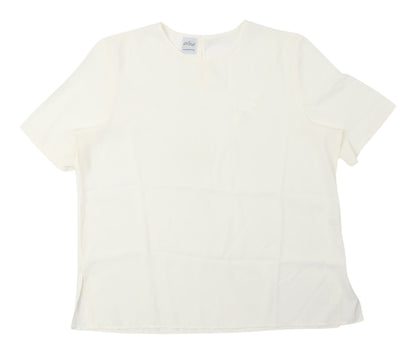 Elsie Whiteley Women's Ivory Basic Blouse, Size 16