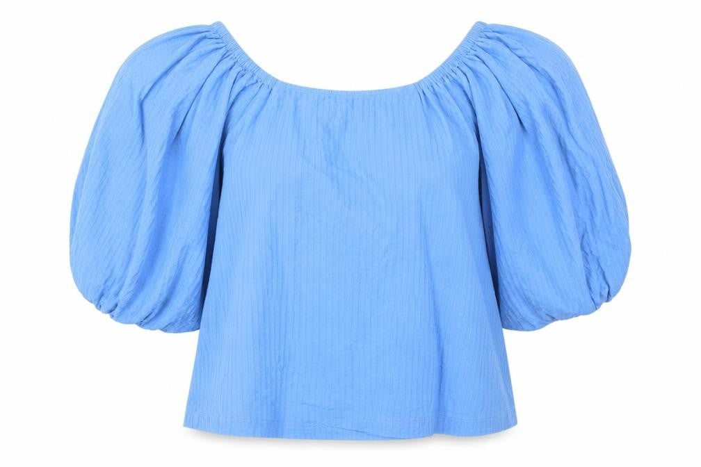 Womens UK Size 10 NEXT Blue Basic Blouse