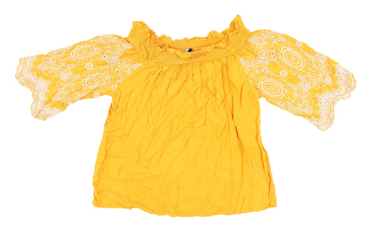 Womens UK Size 12 Marks and Spencer Yellow Camisole Blouse