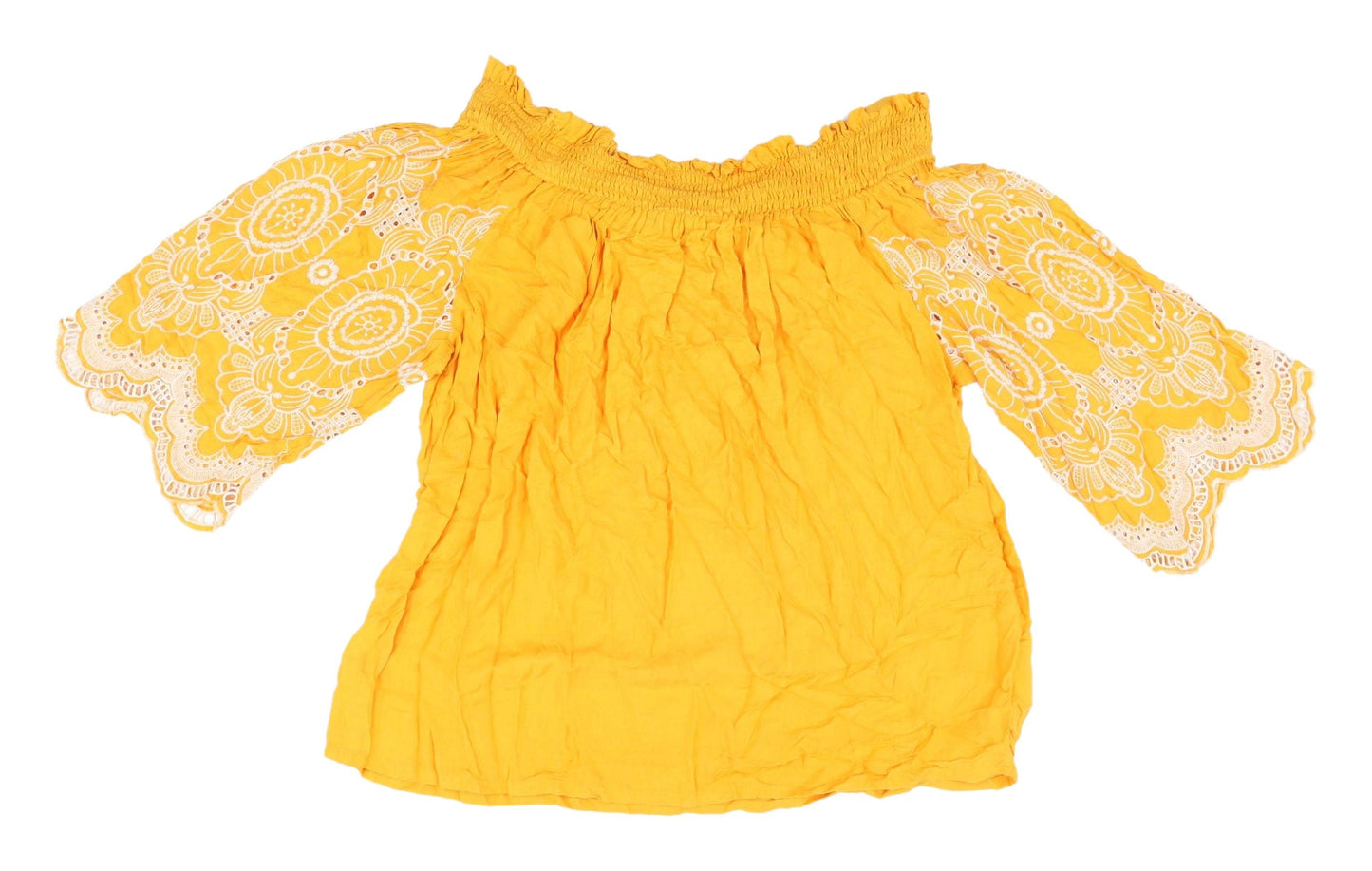 Womens UK Size 12 Marks and Spencer Yellow Camisole Blouse