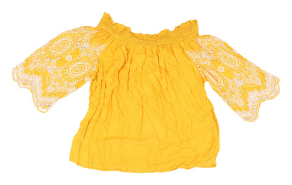Womens UK Size 12 Marks and Spencer Yellow Camisole Blouse