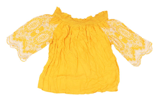 Womens UK Size 12 Marks and Spencer Yellow Camisole Blouse