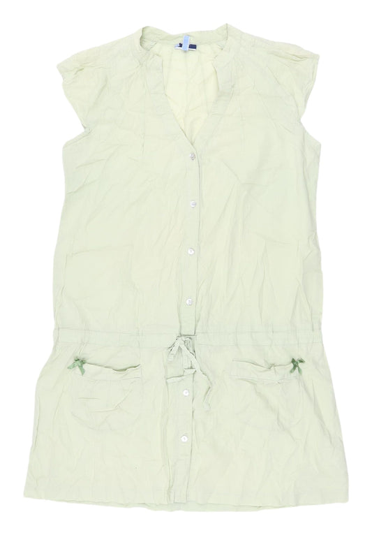 Oasis Green Shirt Dress, Size 12, Casual, Spring/Summer