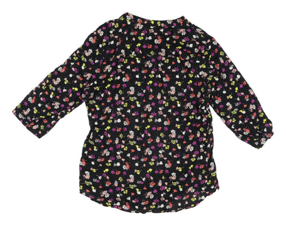 Womens UK Size 14 Anthology Black Basic Blouse
