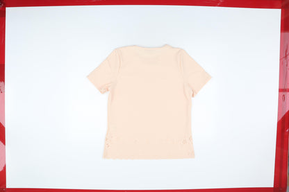 Womens UK Size L Pure & Natural Beige  T-Shirt