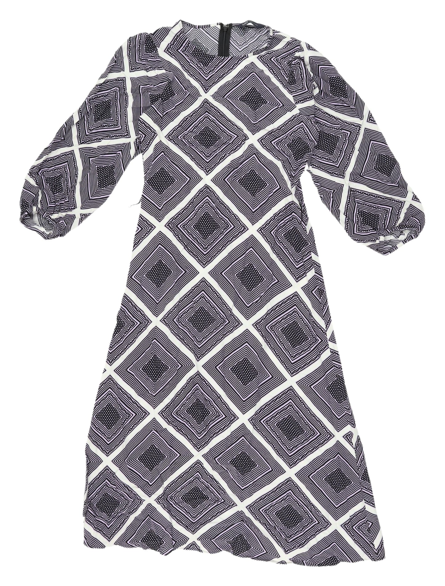 Marks and Spencer Women's Multicoloured A-Line Dress Size 6