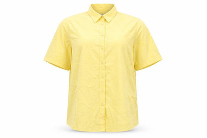 Womens UK Size 24 James Meade Yellow Basic Button-Up