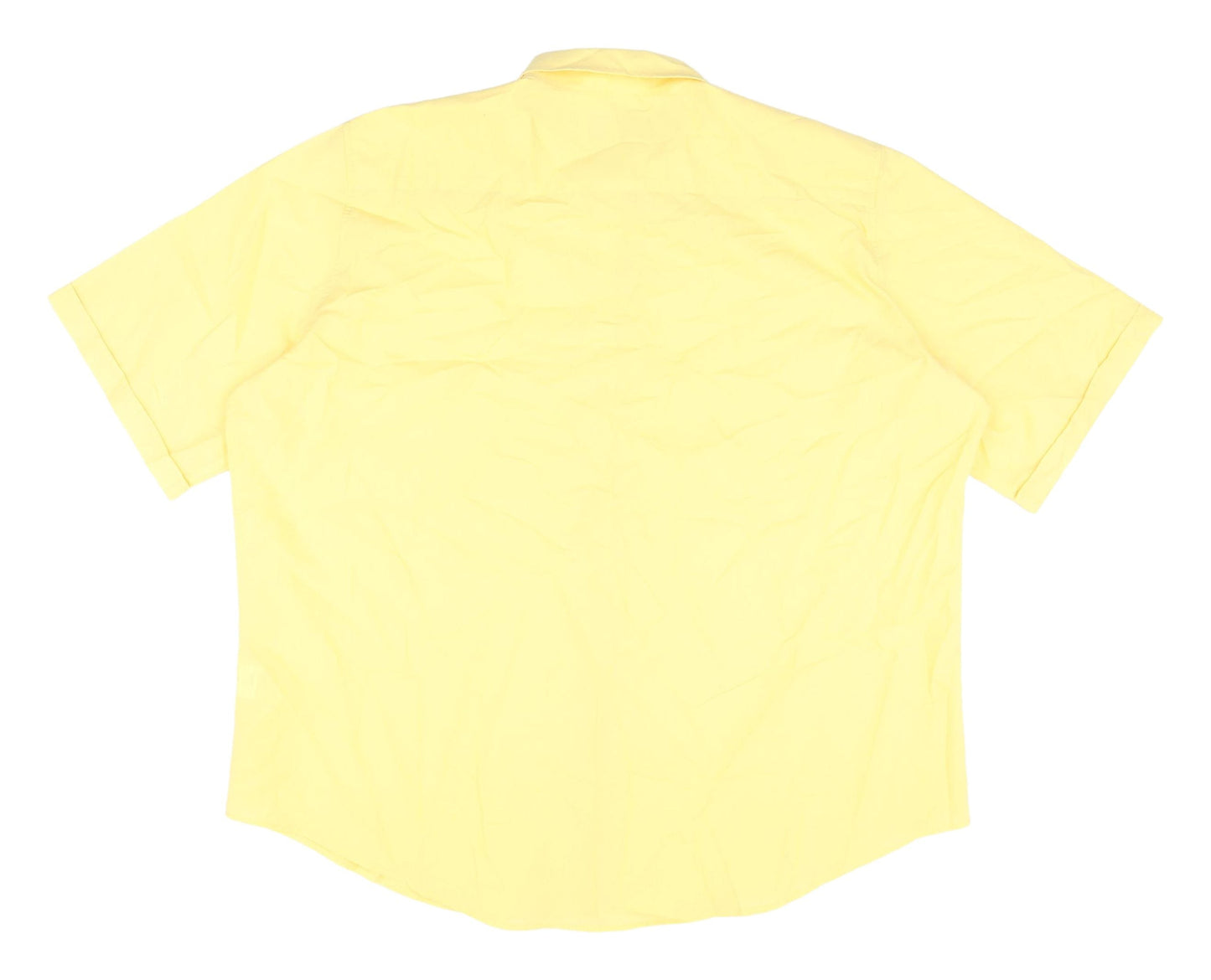 Womens UK Size 24 James Meade Yellow Basic Button-Up