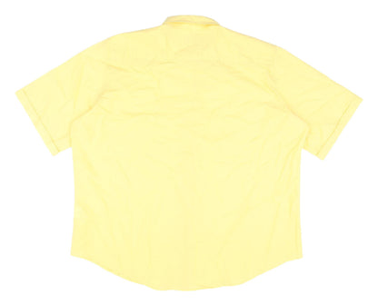 Womens UK Size 24 James Meade Yellow Basic Button-Up