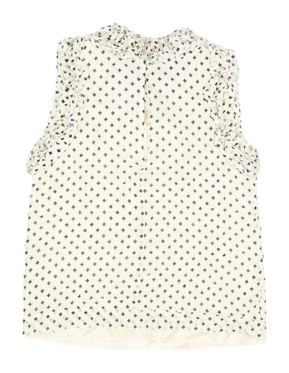 Womens UK Size 8 French Connection Ivory Basic Blouse