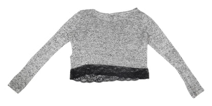 Womens UK Size XS H&M Multicoloured Cropped Blouse