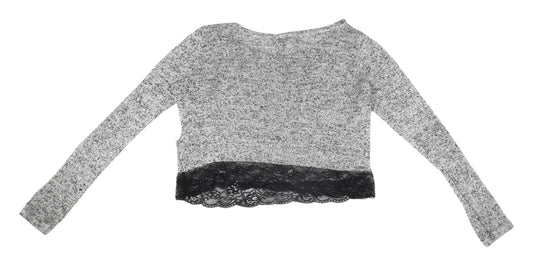 Womens UK Size XS H&M Multicoloured Cropped Blouse