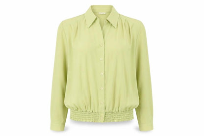 Womens UK Size 12 Fosby Green Basic Button-Up