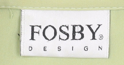 Womens UK Size 12 Fosby Green Basic Button-Up