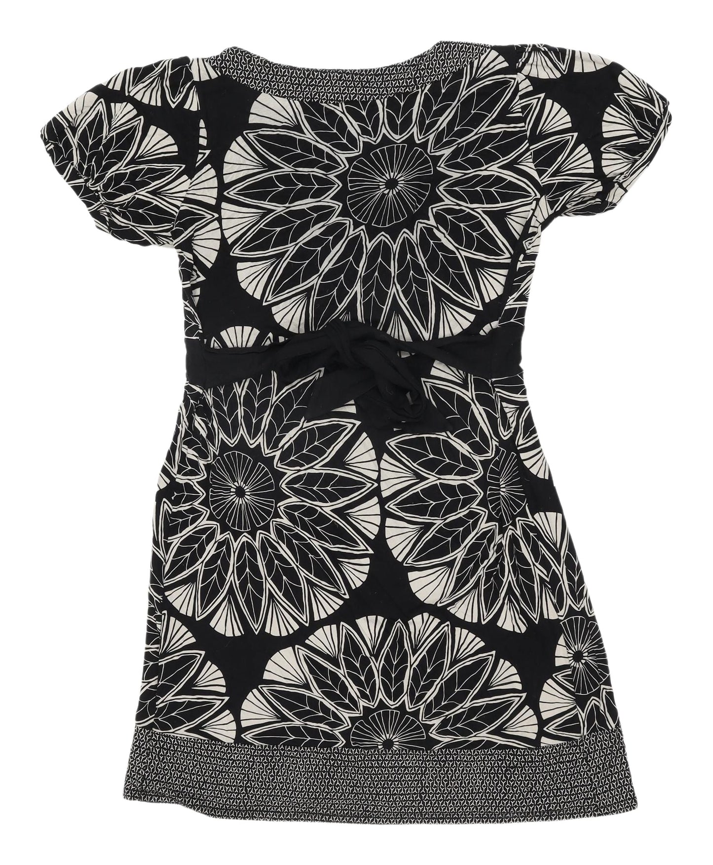 Oasis Women's Geometric Black Shift Dress Size 10