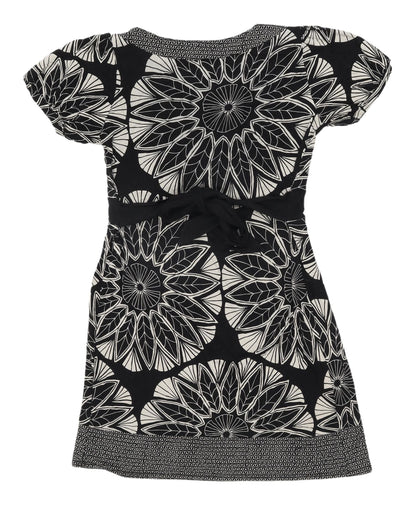 Oasis Women's Geometric Black Shift Dress Size 10