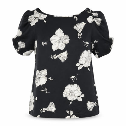 Womens UK Size 10 Dorothy Perkins Black Basic Blouse