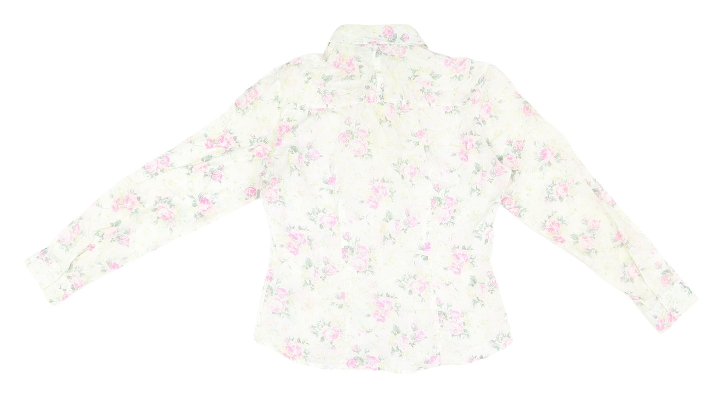 Womens UK Size 10 Marks and Spencer Multicoloured Basic Blouse